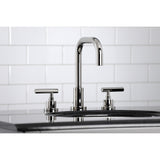 Manhattan Widespread Bathroom Faucet with Brass Pop-Up