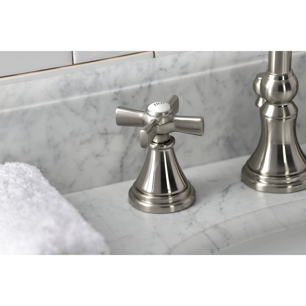 Millennium Widespread Bathroom Faucet With Brass Pop Up