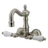 Vintage 3.4" Wall Mount Tub Faucet & 2" Riser