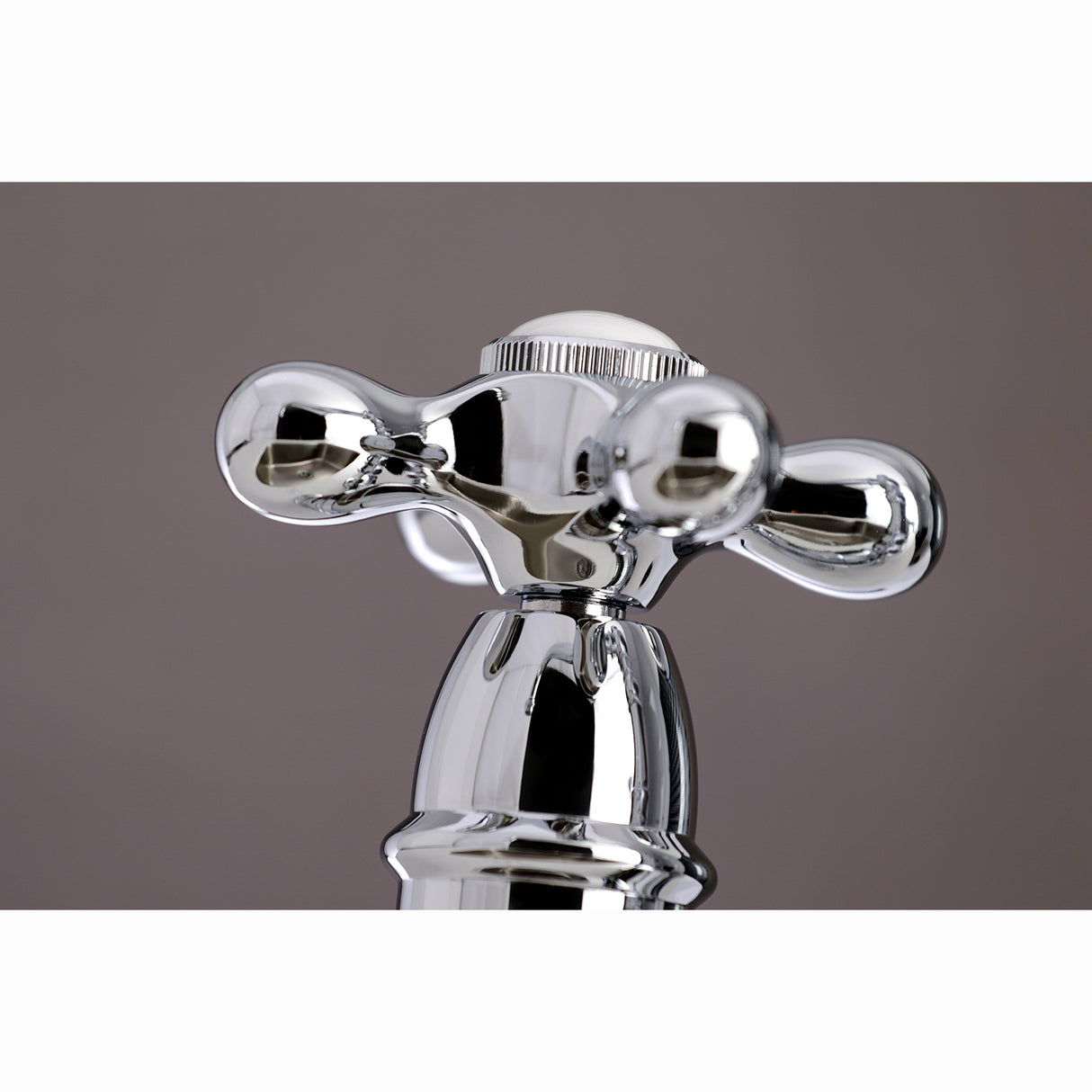 Restoration 8" Bridge Kitchen Faucet With Sprayer Includes Cross Handles For Easy Rotation