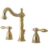 Heritage 8 In. Widespread Deck Mount Bathroom Sink Faucet