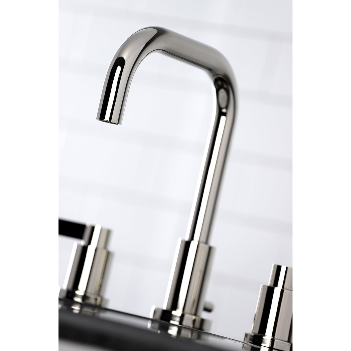 NuvoFusion Widespread Bathroom Faucet With Brass Pop Up