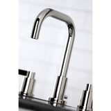 NuvoFusion Widespread Bathroom Faucet With Brass Pop Up