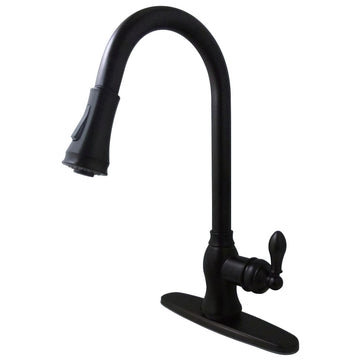 Gourmetier American Classic Single Handle Pull Down Sprayer Kitchen Faucet