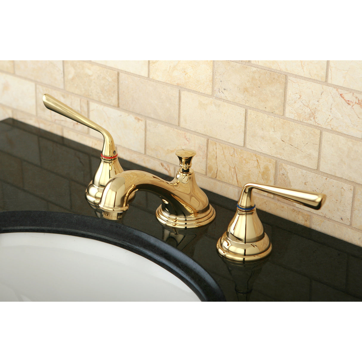 Silver Sage 8 inch Traditional Widespread Bathroom Faucet