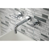 Milano 2-Handle 8 inch Wall Mount Bathroom Faucet