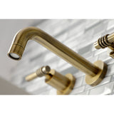 Milano 2-Handle 8 inch Wall Mount Bathroom Faucet