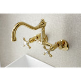 Vintage 6 Inch Traditional Adjustable Center Wall Mount Kitchen Faucet