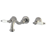 Vintage 2-Handle Traditional Wall Mount Bathroom Faucet