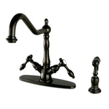 Mono Single Hole Deck Mount Kitchen Faucet With Brass Sprayer