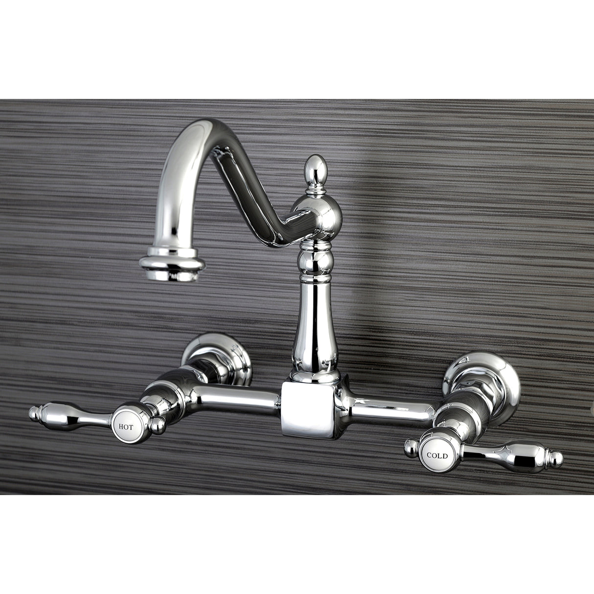 Tudor Wall Mount Bridge Kitchen Faucet