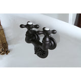 Vintage 3.4" Wall Mount Tub Faucet In 1.75" Spout Reach