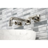 Manhattan Two-Handle Wall Mount Bathroom Faucet