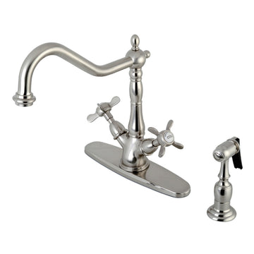 Mono Deck Mount Kitchen Faucet with Brass Sprayer