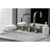 Kaiser Widespread Bathroom Faucet with Brass Pop-Up