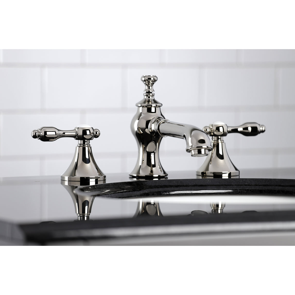 Tudor Widespread 8 Inch Bathroom Faucet