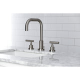 Manhattan Widespread Bathroom Faucet with Brass Pop-Up