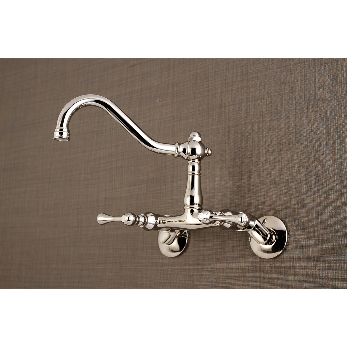 Vintage 6" Wall Mount Kitchen Faucet With Adjustable Centers