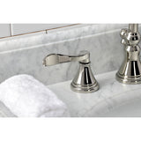 NuFrench Widespread Bathroom Faucet with Brass Pop-Up