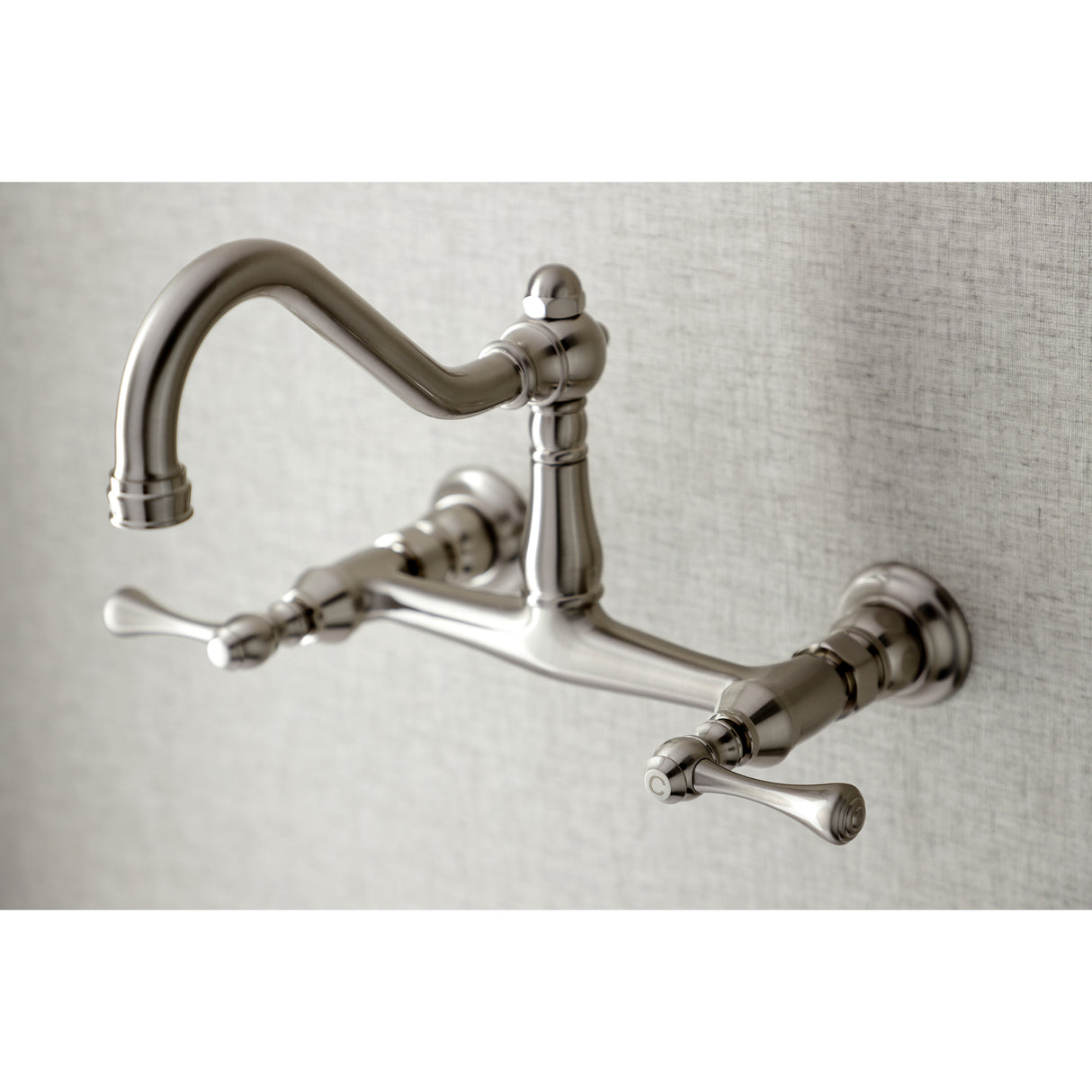 Vintage 8 Inch Center Wall Mount Bathroom Faucet