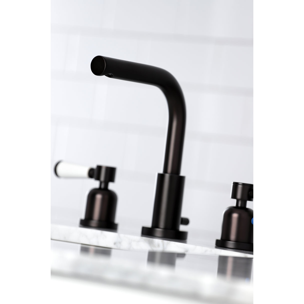 Paris Modern Widespread Bathroom Faucet, 8 Inch