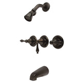 Magellan Tub & Shower Faucet In Three Handle Operation