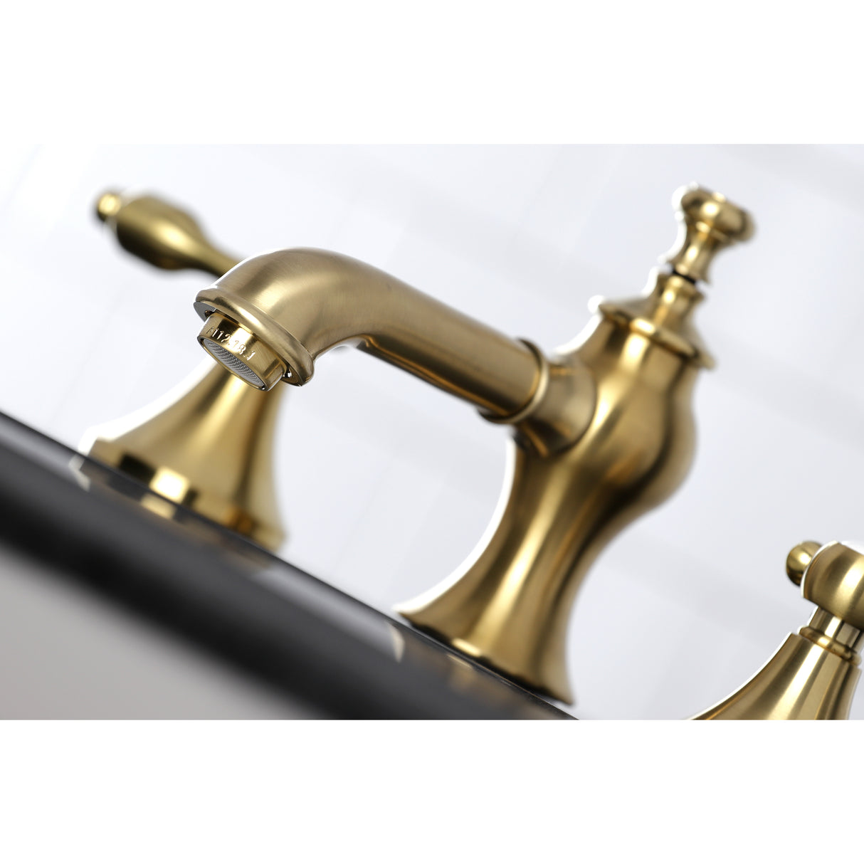 Tudor Widespread 8 Inch Bathroom Faucet