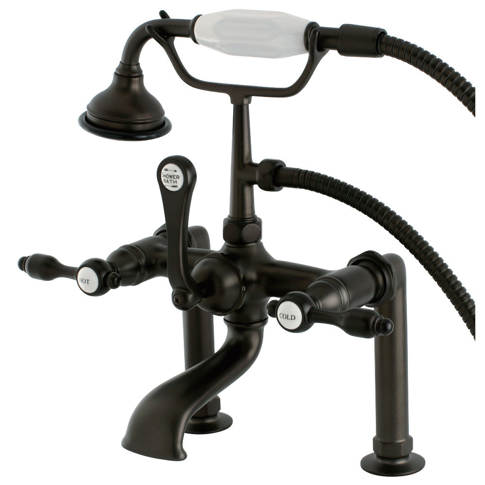 Tudor Deck Mount Clawfoot Tub Faucet