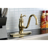 Heritage 8" Single Handle Kitchen Faucet Without Sprayer