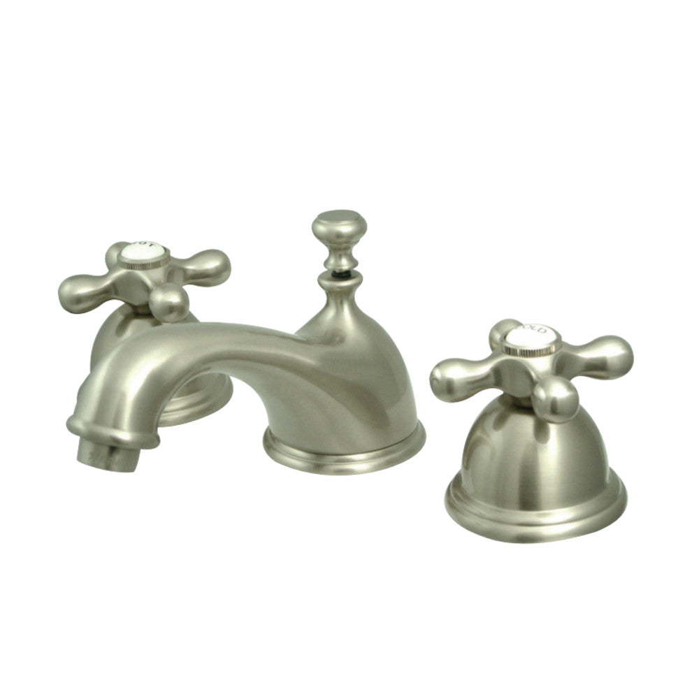 Restoration 8" Widespread Lavatory Faucet with Metal Cross Handle