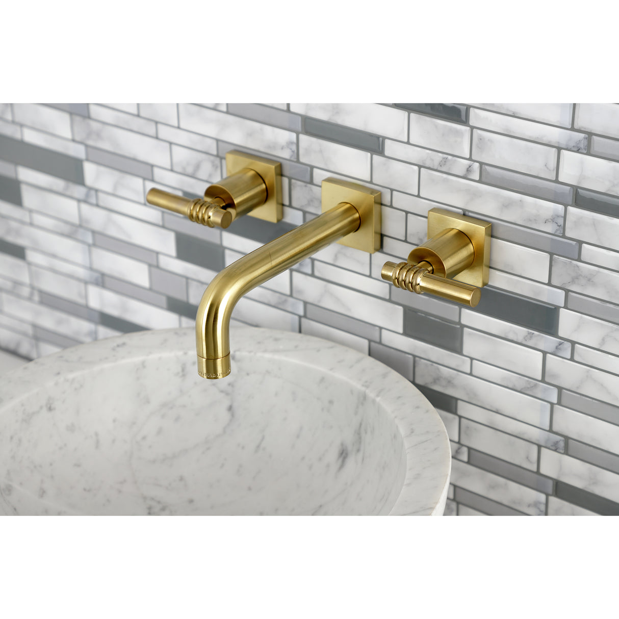 Milano Two-Handle Wall Mount Bathroom Faucet