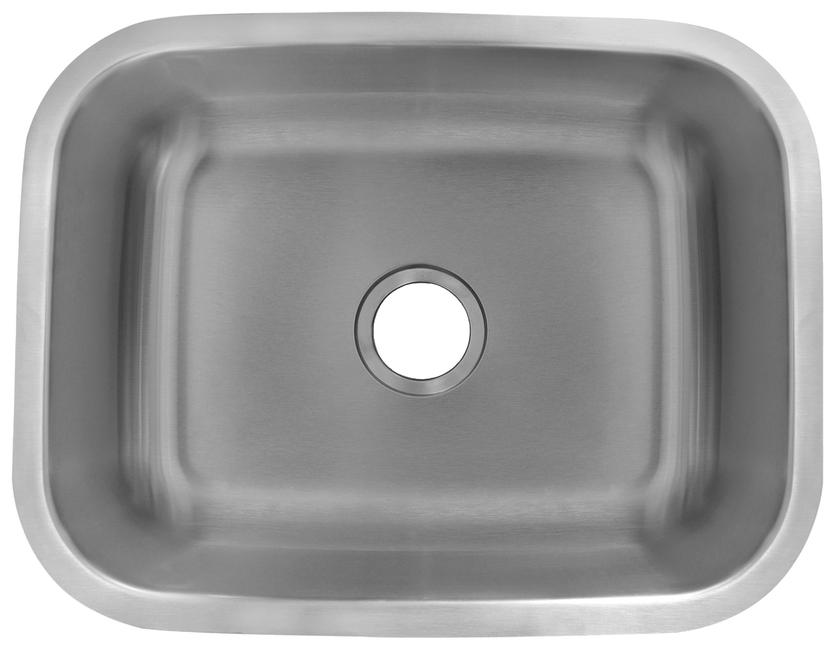 Undermount Sink - Single Compartment Sink - 23" H x 17-3/4" W x 9" D