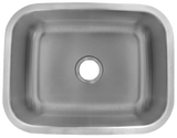 Undermount Sink - Single Compartment Sink - 23" H x 17-3/4" W x 9" D