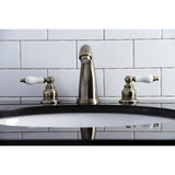 Victorian Two Handle 8 In. Two-handle 3-Hole Deck Mount Widespread Bathroom Sink Faucet