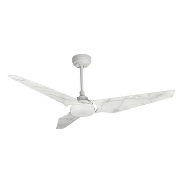 Trailblazer White/Marble Pattern/White marble 3 Blade Smart Ceiling Fan with Dimmable LED Light Kit Works with Remote Control, Wi-Fi apps and Voice control via Google Assistant/Alexa/Siri