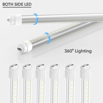 T8 LED Sign Tubes with R17 Base, Ballast-Bypass & Rotatable, Advertisement Lighting