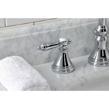 Heirloom Widespread Bathroom Faucet With Brass Pop Up