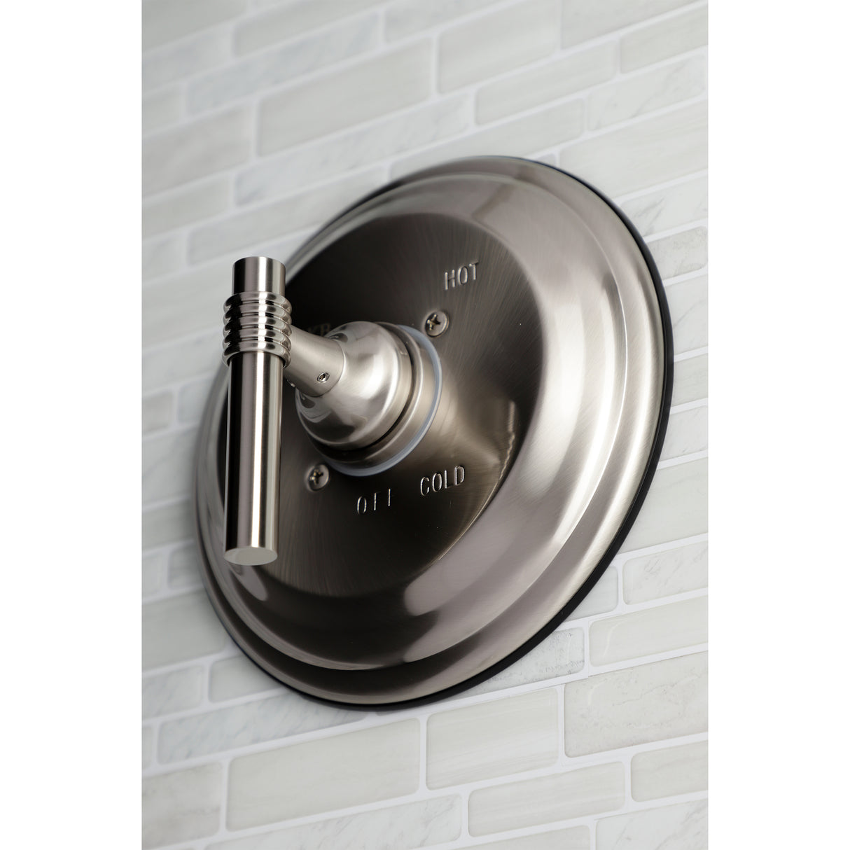 Pressure Balance Valve Trim in Brushed Nickel without Shower and Tub Spout