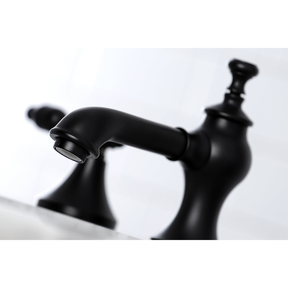 Tudor Widespread 8 Inch Bathroom Faucet