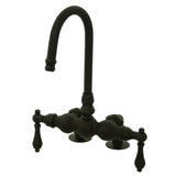 Vintage 3.4" Deck Mount Tub Faucet With 2" Riser