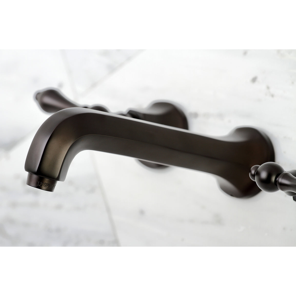 Metropolitan Two Handle Wall Mount Bathroom Faucet