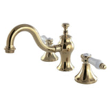 Widespread Lavatory Faucet With Brass Pop Up, 6.1 " In Spout Reach