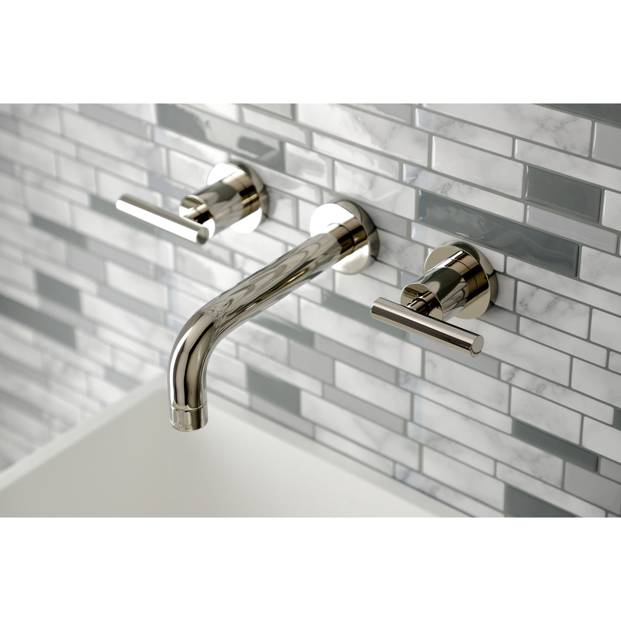 Manhattan 2-Handle 8 inch Wall Mount Bathroom Faucet