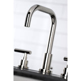 Manhattan Widespread Bathroom Faucet with Brass Pop-Up