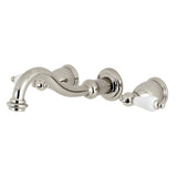 Vintage 2-Handle Traditional Wall Mount Bathroom Faucet