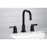 NuvoFusion Widespread Bathroom Faucet With Brass Pop Up