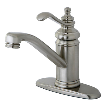 Templeton 4 In. Single Handle Single Hole Deck Mount Bathroom Sink Faucet with Push pop-up