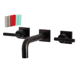 Kaiser Easy Clean Two Handle Two-handle 3-Hole Wall Mount Bathroom Sink Faucet