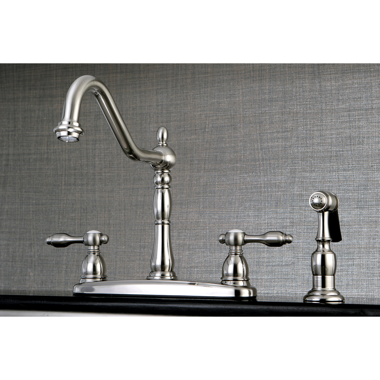 Tudor Deck Mount Centerset Kitchen Faucet