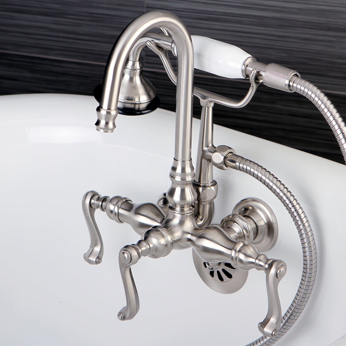 Royale Wall Mount Clawfoot Tub Faucet